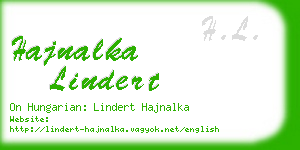 hajnalka lindert business card